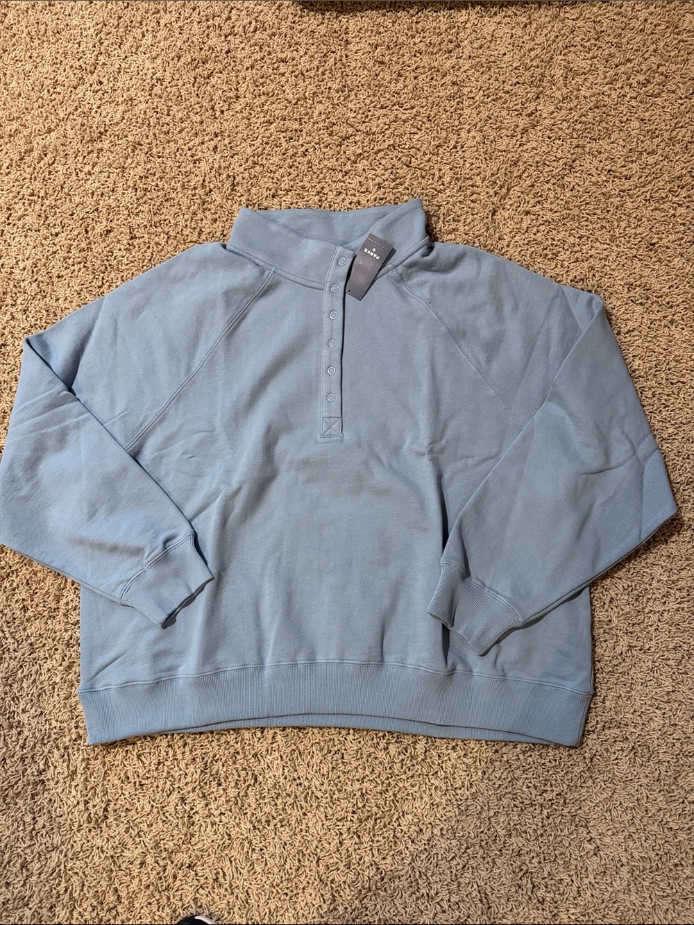 New with Tags Parke x Target Light Blue Pullover Sweatshirt